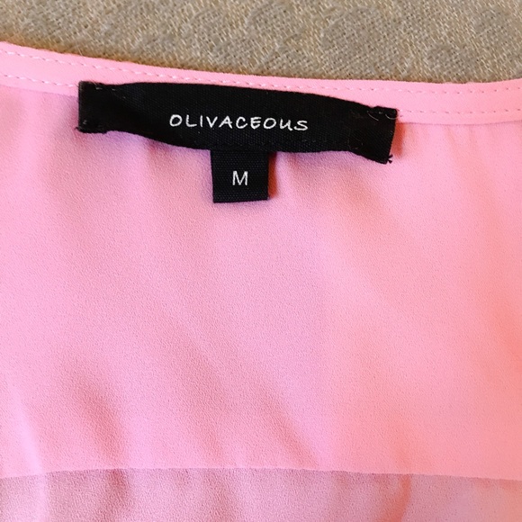 OLIVACEOUS Pink blouse - Picture 3 of 4